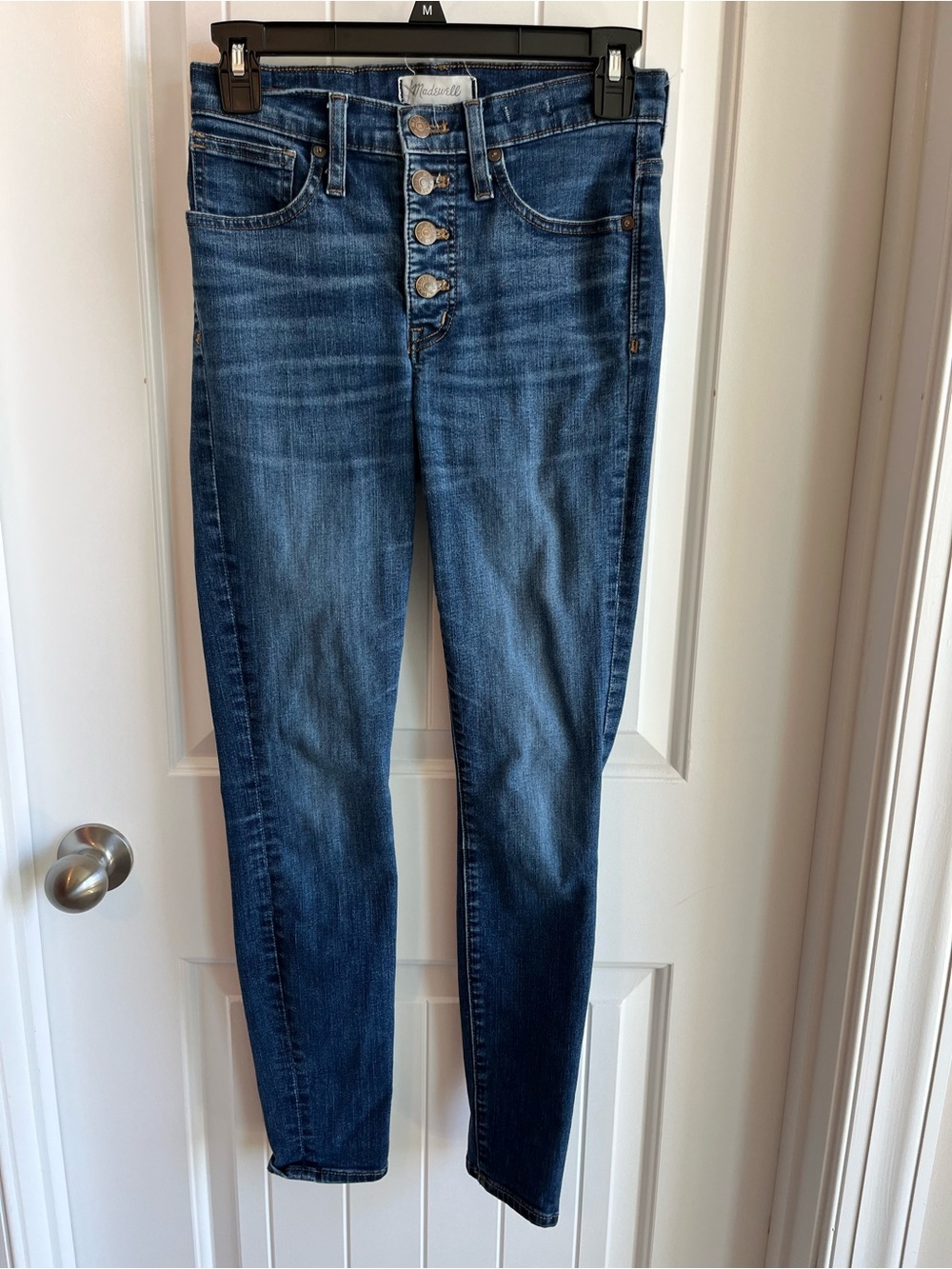 Madewell High-Rise Button-Fly Skinny Women’s Jeans - Dark Blue size 25